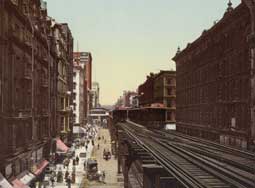 Image of: Wabash Avenue, north from Adams Street, Chicago, Illinois